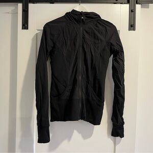 Lululemon lined black fitted Zip Hoodie Jacket